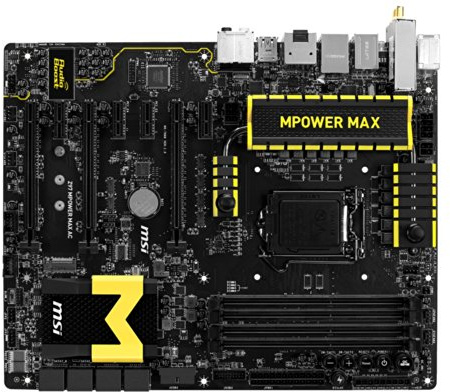 MSI ATX DDR3 2600 LGA 1150 Motherboards Z97 MPOWER MAX AC