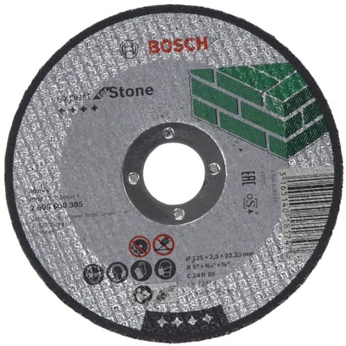 Bosch Professional 1x Trennscheibe Gerade Expert for Stone (Stein, Granit, C 24 R BF, Ø 125mm, 2.5 mm, Zubehör Winkelschleifer)