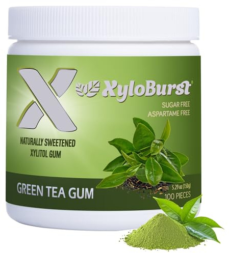 XyloBurst - Xylitol Gum Green Tea - 100 Piece(s)