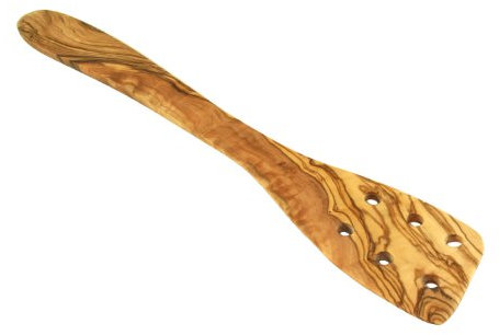 D.O.M. Pfannenwender aus Olivenholz 30 cm Gelocht