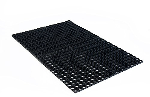 Ergonomic Technology Ringgummimatte 100 x 150 cm - robuste Gummimatte mit Waben für außen und innen - Weitere Größen wählbar