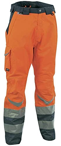 Cofra Warnschutz Winterhose Safe V025-0-01, Wetterschutz Bundhose, Große 48, 40-00V02501-48