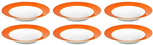 Flirt by Ritzenhoff & Breker Doppio Orange Suppenteller-Set 6tlg.