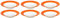 Flirt by Ritzenhoff & Breker Doppio Orange Suppenteller-Set 6tlg.