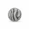 Thomas Sabo Damen-Bead Karma Schlange 925 Silber Zirkonia schwarz - K0066-051-11