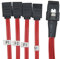 CableDeconn 0.5M Red Mini SAS 36P SFF-8087 to 7P SATA HDD Fanout Wihout Latch Kable