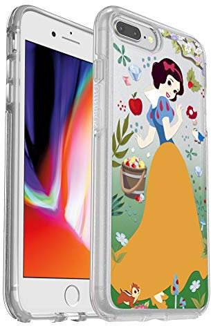 OtterBox SYMMETRY SERIES Disney Power of Princess Case for iPhone 8 Plus & iPhone 7 Plus (ONLY) - Retail Packaging - FOREST OF KINDNESS (SNOW WHITE) (SILVER FLAKE/CLEAR/SNOW WHITE GRAPHIC)