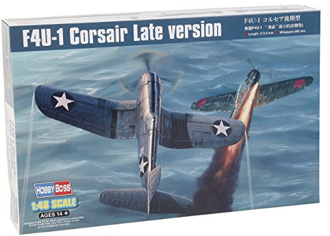 Hobbyboss 80382 F4U-1 Corsair Late Version Model Kit, 1:48 Scale
