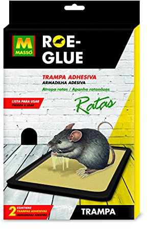 Ros 231359 – Trappola adesiva per topi, 19 x 28 x 2 cm, colore: marrone