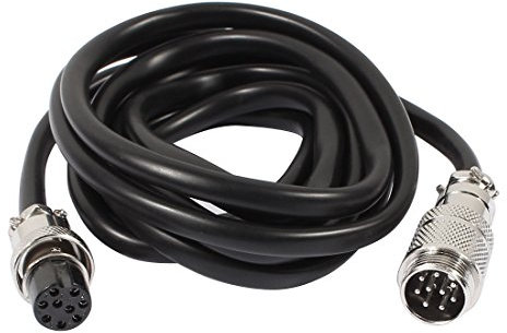 sourcing map GX16 9 Pin Stecker/Buchse Kopf Luftfahrt Steckverbinder Elektrisches Kabel 2m DE de