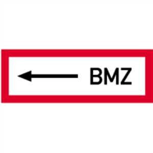 Aufkleber Brandschutz <- BMZ Folie 10,5 x 29,7cm