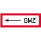 Aufkleber Brandschutz <- BMZ Folie 10,5 x 29,7cm