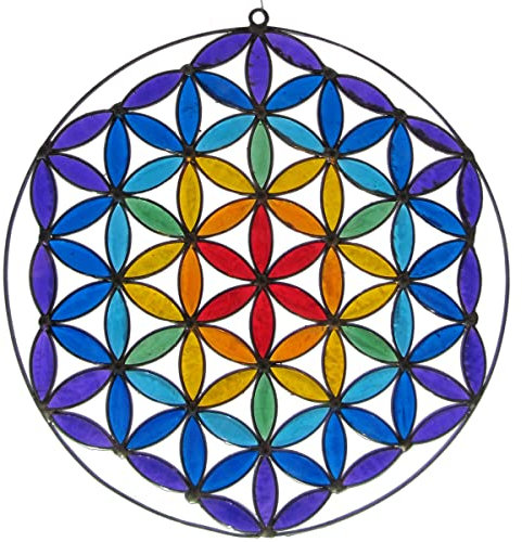 PANASIAM Suncatcher, Flower of Life Chakra Color 1