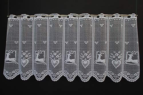 Scheibengardinen 45 - 49 cm hoch 26cm Window Curtain 45cm Length