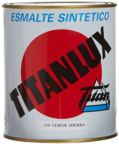 ESMALTE SINTÉTICO VERDE HIERBA BRILLANTE 750ml TITANLUX 001051434