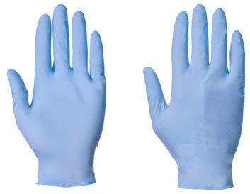 Yala W125LRG Nitrile Glove, Large, Blue (Pack of 100)