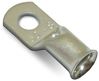 KafTon Copper Tube Terminals 120mm² x 10mm Lug Battery Starter Cable Welding Crimp Terminal Ring - Pack of 10