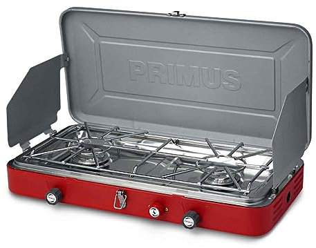 Primus Atle 2-Burner Famille Camp Réchaud (Rouge)