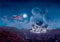 Tightly Disney Stained Art 500 piece flight Obaa Glover (Aladdin) DSG-500-436 (japan import)