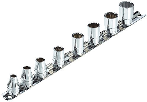 FACOM 3/8 Zoll Steckschlüssel Satz 12 Kant V. 1/4-11/16 8 Teilig Halter, 1 Stück, J.40U