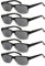 eyekepper 5 Paires Lunettes de Lecture pour Femmes Hommes Monture Plastique Charnières à Ressort, Verres Gris 2.50