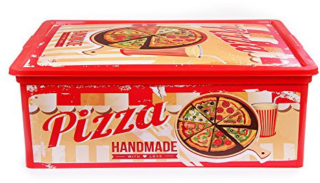 Ondis24 Aufbewahrungsbox Stapelbox C Box M Vintage Design Fastfood mit Deckel neu!