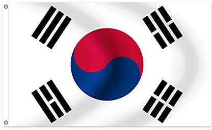 Länder Flaggen Fahnen zur Fußball WM Maße 90x150 cm, Südkorea Korea