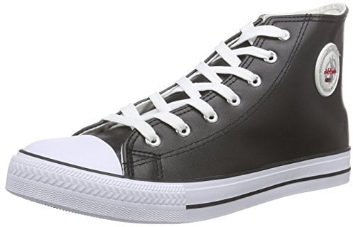 Nebulus T453 - Ledersneaker (hoch) EVO (Model: Q2525 - Herren, schwarz; Größe: 43)