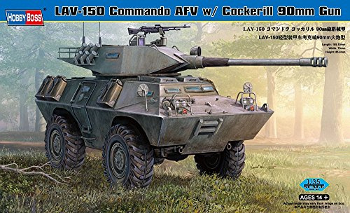 Hobbyboss 1:35 Scale V-150S Commando APC 90mm Cockerill Gun Assembly Kit