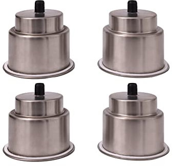 ICTRONIX Lot de 4 porte-gobelets en acier inoxydable pour yacht, bateau
