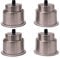 ICTRONIX Lot de 4 porte-gobelets en acier inoxydable pour yacht, bateau