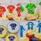 Personalised Football Cupcake Toppers by Deb's Kitchen Cakes - Shirt Colour + Your Personalised Message - Edible Wafer Football Cupcake Decorations - 4cm x 24 Round