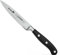 Giesser seit 1776 - Made in Germany - scharfes Officemesser geschmiedete 10 cm Wellenschliff BestCut, hitzebeständig, schwarz, deutsches Spickmesser spülmaschinengeeignet, rostfrei, 8640-w-10