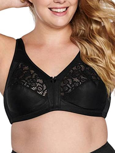 Naturana® Soft-BH mit gepolsterten Entlastungsträgern [Cup B-G] I 75 Schwarz B