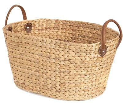 Compactor Grand Panier à Linge Belize, Jacinthe d'eau, Beige, 60 x 45 x 37 cm, RAN6826 Naturel