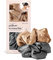 Kitsch Satin Scrunchies für Frauen - Keine Knicke Haargummis für Mädchen | Für alle Haartypen und -texturen, ideal für Tag oder Nacht - 2 Stück, Anthrazit und Gold