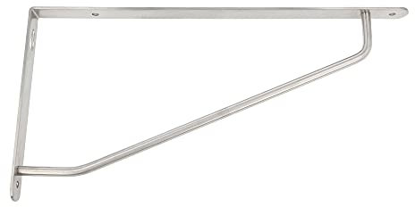 Amig - Regalwinkel Edelstahl Mod. 2000 | Metallwinkel für Regale | Regalhalterung | Farbe: Mast | Maße: 290 x 150 mm | Empfohlenes max Gewicht: 60 kg