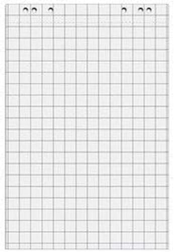 Maul Flipchart Papier (5 Stück) | kariertes Papier für Flipchart | vorhandene Lochung zum direkten Aufhängen | ideal zum Schreiben und Präsentieren im Büro und Konferenzräumen | Weiß