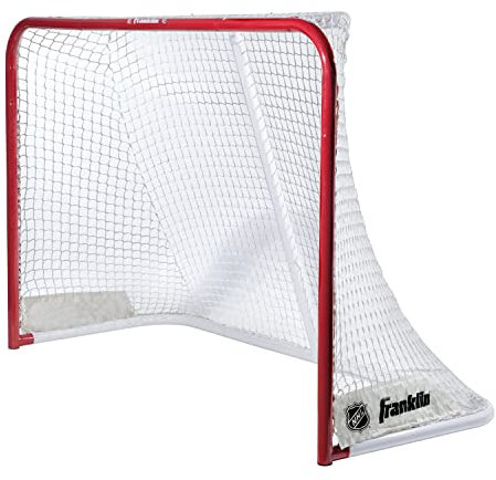 Franklin Sports Street Hockey Tor – Offizielle Verordnung Stahlhockeynetz – Straßenhockey-Tor-Set – 182,9 x 121,9 cm – 3,8 cm Pfosten