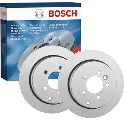 Bosch BD1243 Brake Disc Set - 325 mm - Rear Axle - 1 Set of 2 Discs | Vented Coated Discs - ECE-R90 Certified - Great Cooling, Advanced Corrosion Protection