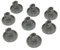 Juego de 8 ruedas cesta inferior original Lavavajillas 50286965004 AEG Lavavajillas 50286965004 AEG