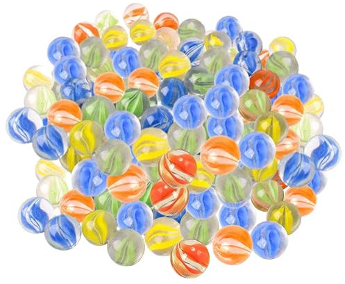 ARSUK Glasmurmeln, Spielzeug, Deko Kugeln Durchsichtig Klare Glasmurmeln, Dekoration Glaskügelchen bunt