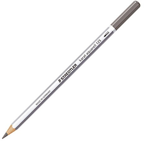 Aquarellfarbstift kalt grau