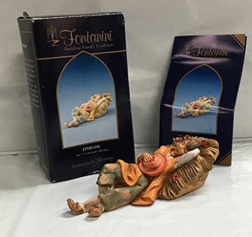 Fontanini by Roman Inc., Ephraim The Shepherd, 5 Collection, Nativity Figure and Accessories, Hand Sculpted and Painted