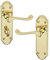 URFIC Ashworth Polished Brass Bathroom Modern Door Handle Set