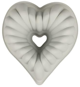 GMMH Silikonbackform Herz XXL Kuchen Backform zum Backen, Kuchenform Brotbackform Obstbodenform Bundtcake Bundtkuchen Gugelhupf Napfkuchen Kugelhupf