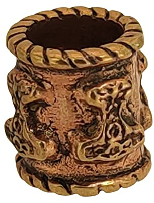 Thorhammer Bartperle Lockenperle aus Bronze, 8 mm Innendurchmesser