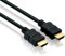 conecto Câble HDMI Standard Speed avec Ethernet (connecteurs plaqués Or, Full HD 1080p, 3D, UHD, 4K) 15 m Noir