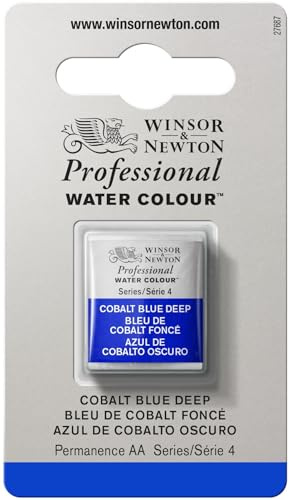 Winsor & Newton Professional Watercolor, Half Pan, Cobalt Blue Deep