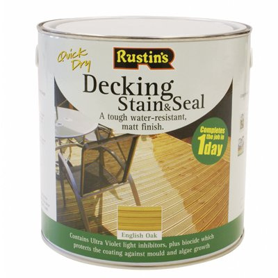Rustins Decking Stain English Oak 2.5 Litre